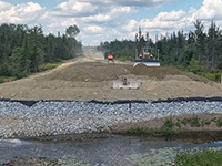 Eaton Brook Stream Riprap and Fill placement